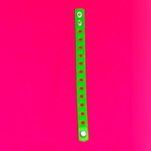 (10 for $15) Green Croc Charm Bracelets for Adults